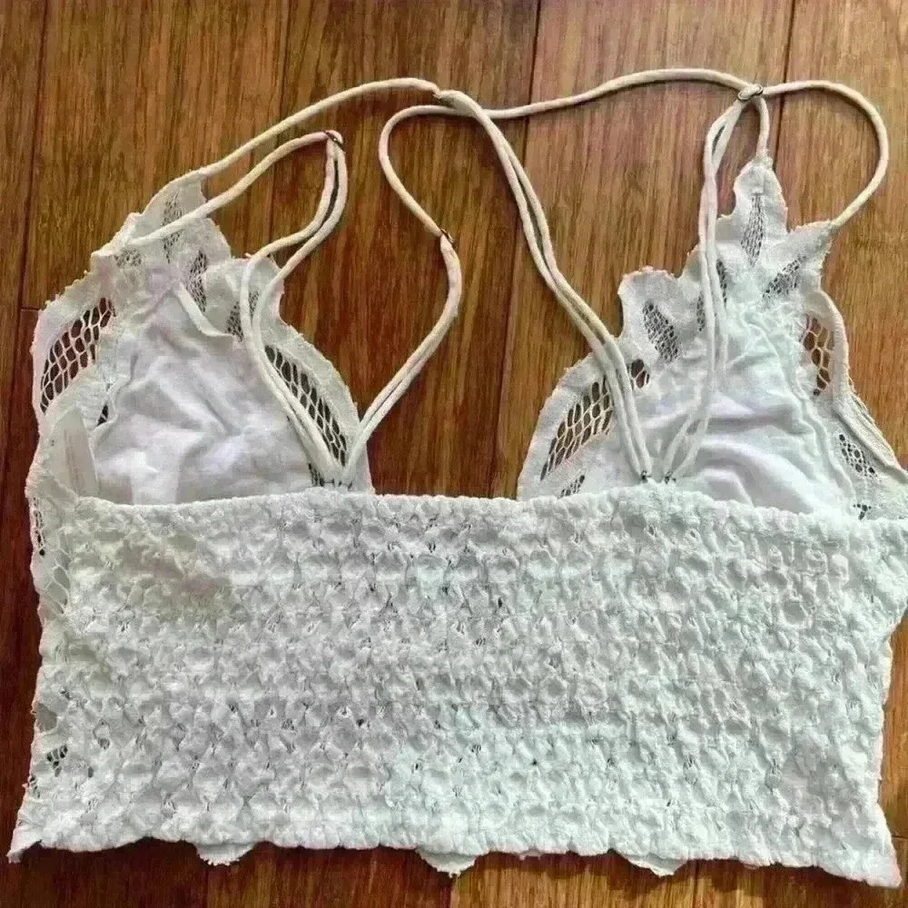Free People Adell Bralette crochet lace cropped perfect